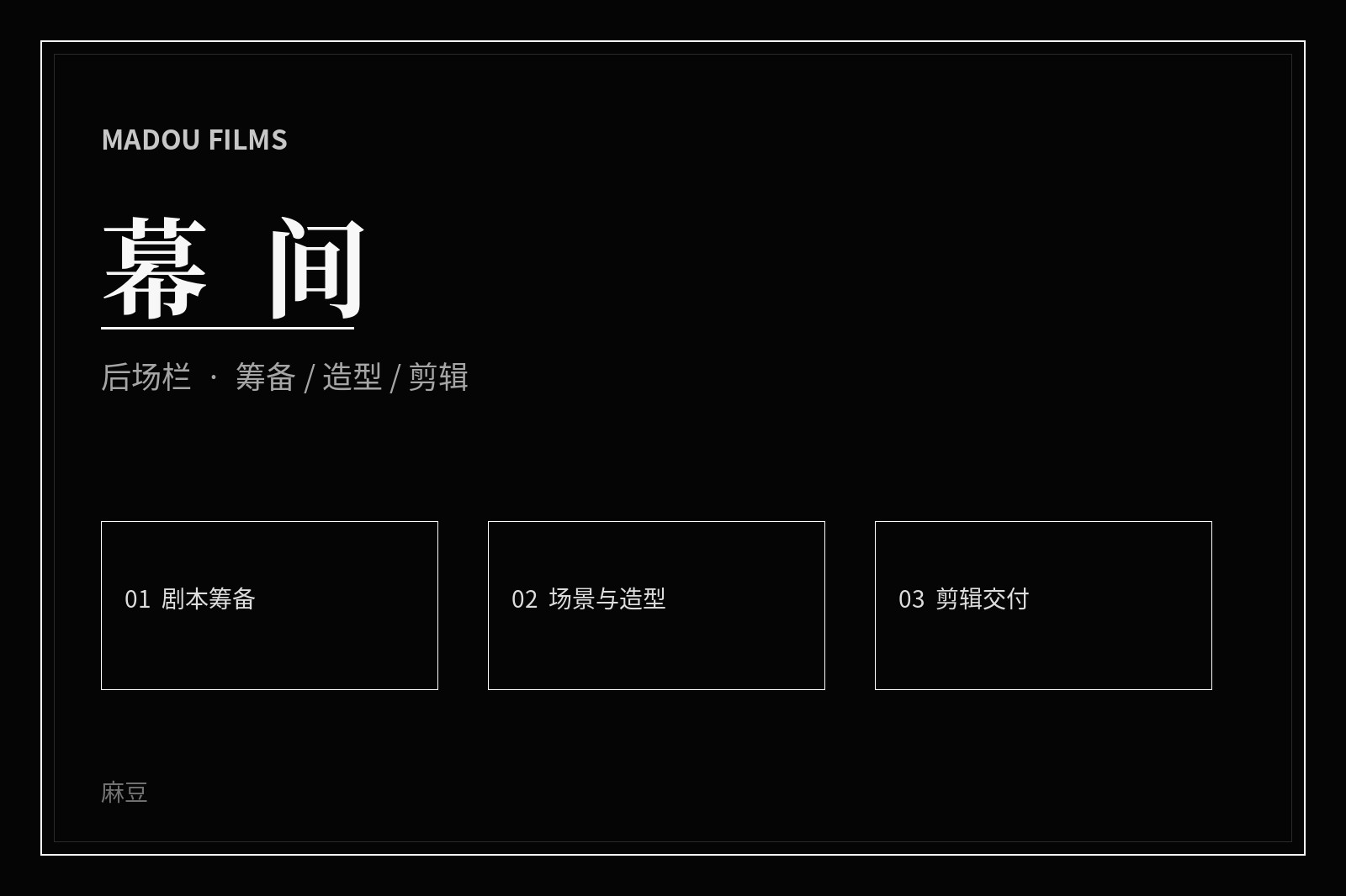 幕后创作主题画面